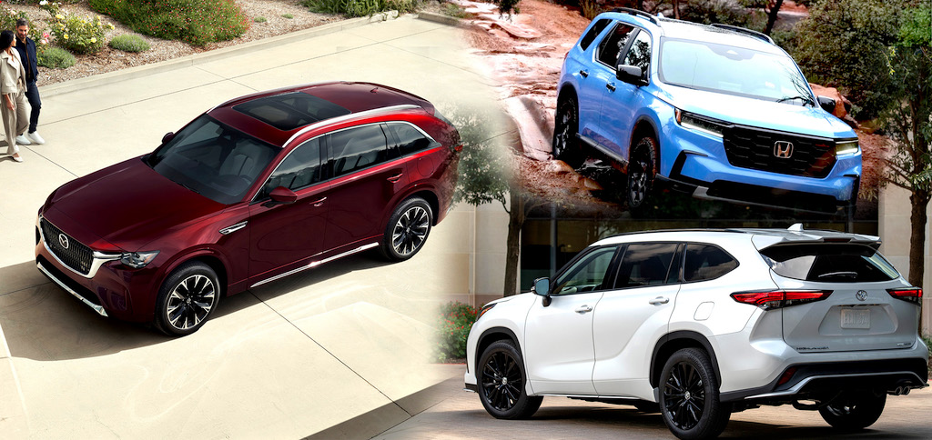 Toyota Highlander, Honda Pilot và Mazda CX90 mới ra mắt